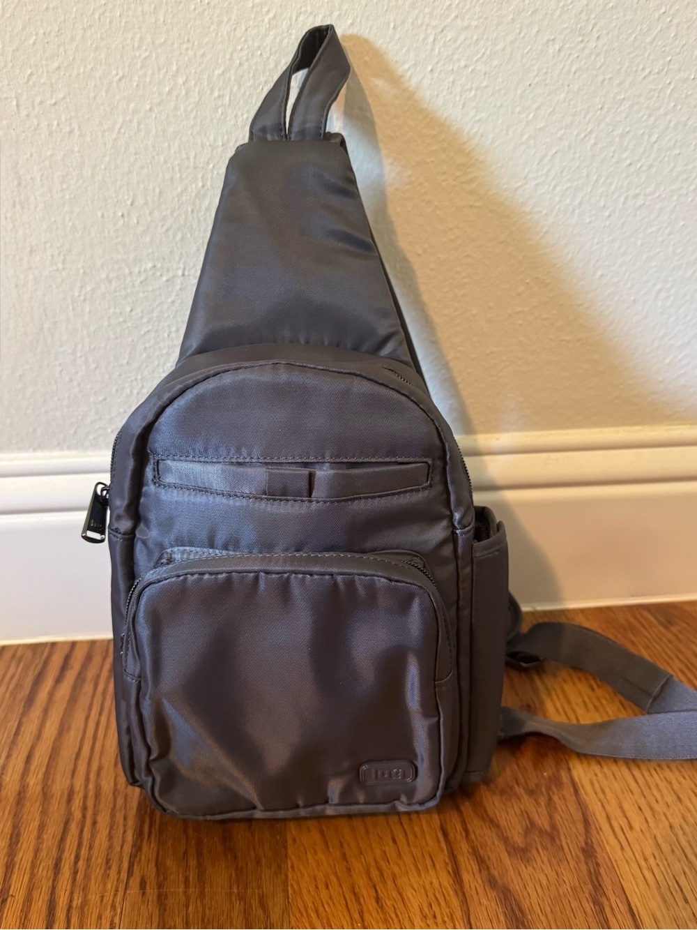 Lug Archer Sling Bag in Gunmetal Gray